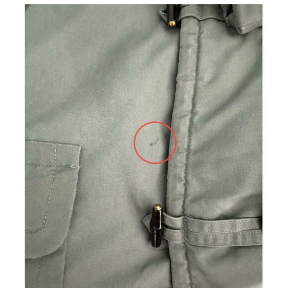 McGregor vintage 60s/70s men’s canvas duffel coat khaki army green size 40 M - Picture 9 of 12